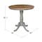International Concepts Round 36 in Rd Top Pedestal Table, Counter Height, Hickory/Stone, 36 W, 36 L, 35.1 in H, Wood K41-36RT-6B - alternate 4